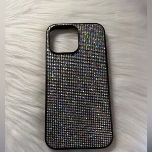 🧡10/$10 IPhone 15 max pro Glitter Black Phone Case